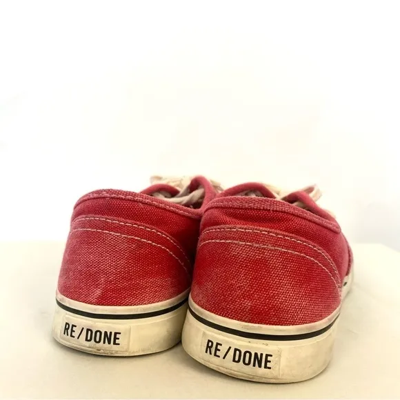 Re/done 70s low top skate shoe Red size 38