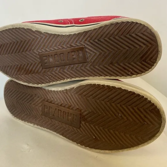 Re/done 70s low top skate shoe Red size 38