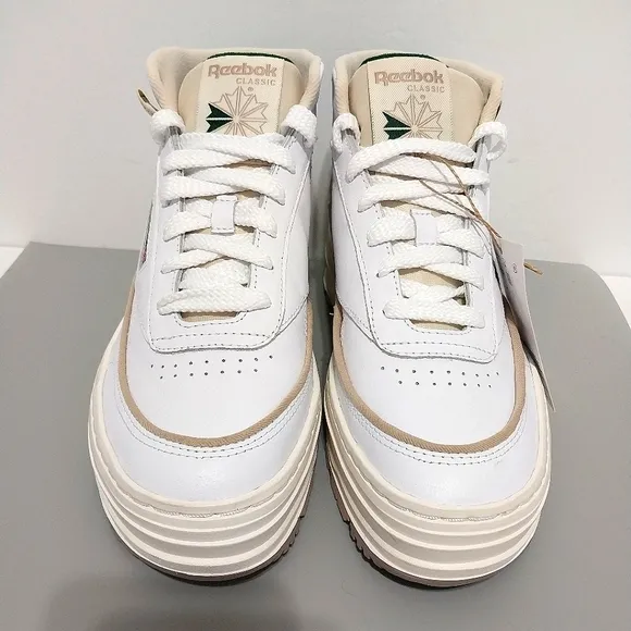 Reebok Club C Geo Mid Platform Sneakers, NWT, Size 8.5|EUR‎ 39