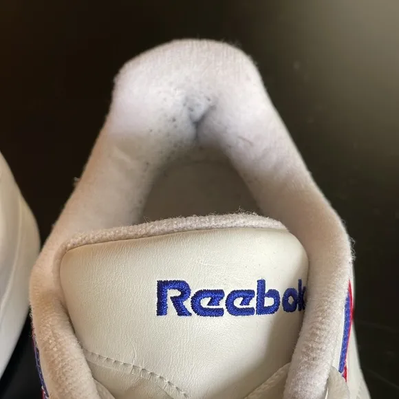 Reebok white vintage low top leather sneakers size 12