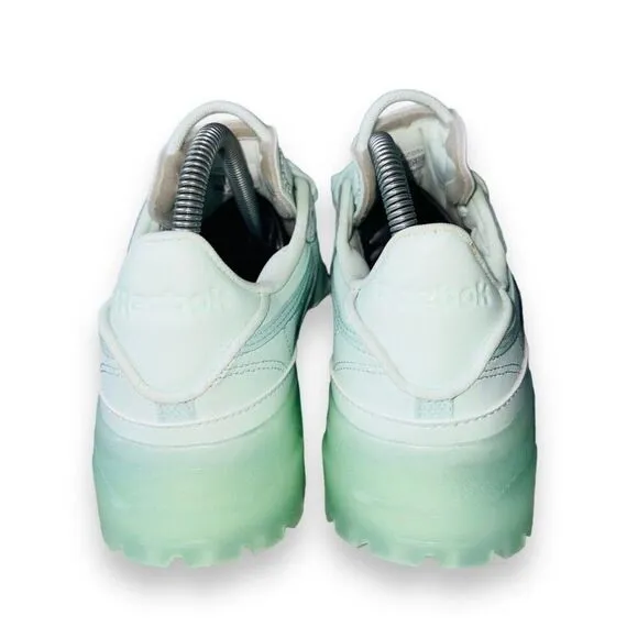 Reebox Club C x Cardi B Aqua Dust Platform Sneakers GX2909 Youth 5.5 Women's 6.5
