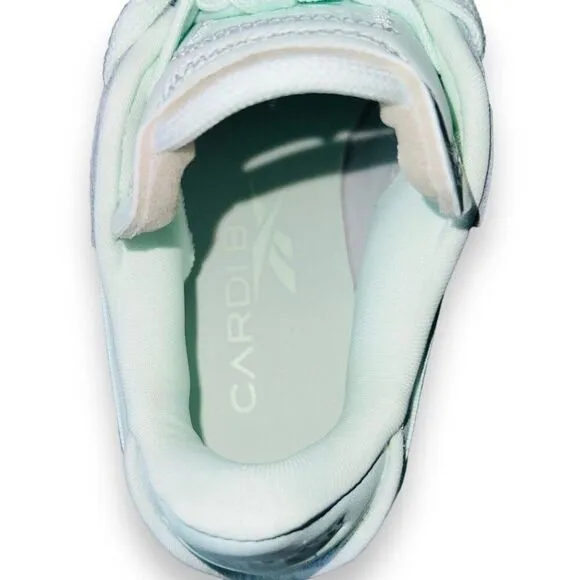 Reebox Club C x Cardi B Aqua Dust Platform Sneakers GX2909 Youth 5.5 Women's 6.5
