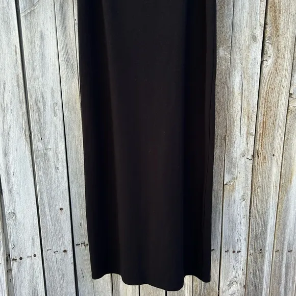 Reformation Square Neck Slip Maxi Dress Organic Cotton Spandex Black M