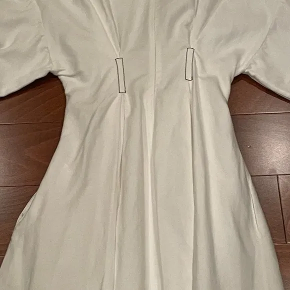 Rejina Pyo Irene White Linen Corset Dress, Size 10