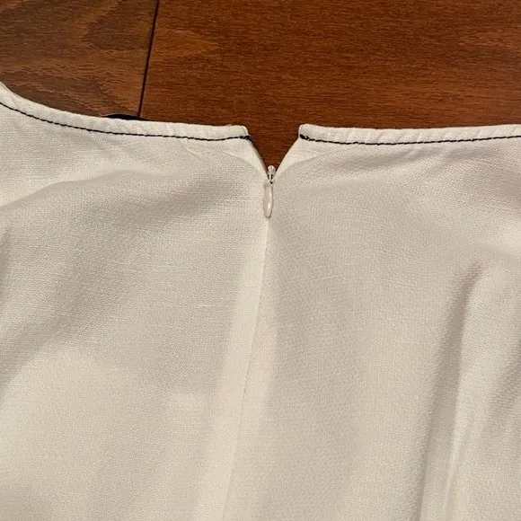 Rejina Pyo Irene White Linen Corset Dress, Size 10