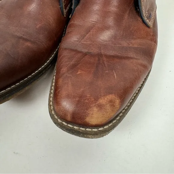 Rieker Brown Leather Chukka Chelsea Boots