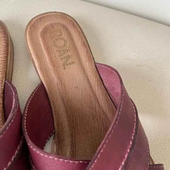 ROAN® by Bed Stu Elvira slip-on Leather sandals Women’s Size 9.5