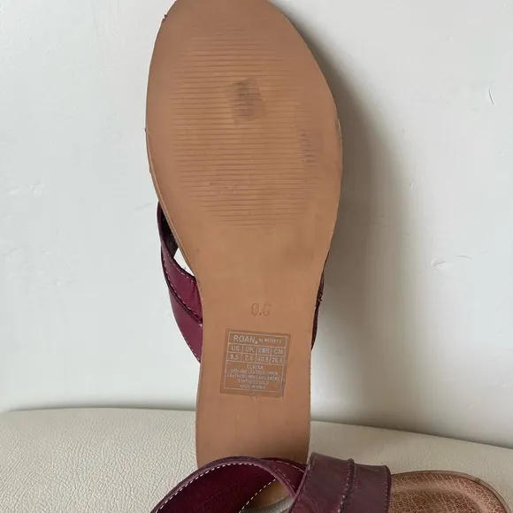 ROAN® by Bed Stu Elvira slip-on Leather sandals Women’s Size 9.5
