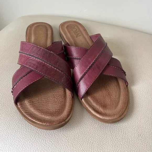 ROAN® by Bed Stu Elvira slip-on Leather sandals Women’s Size 9.5