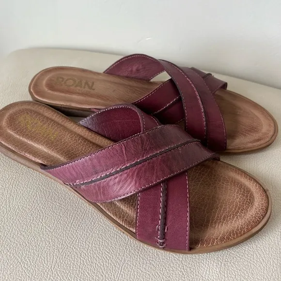 ROAN® by Bed Stu Elvira slip-on Leather sandals Women’s Size 9.5