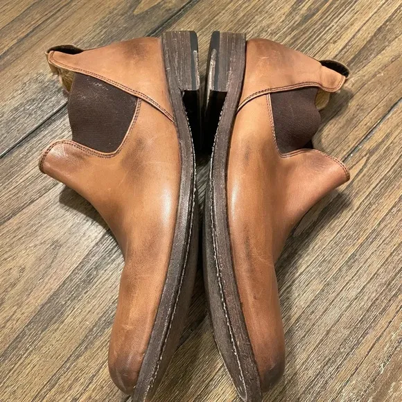 Roan by Bed Stu Men’s Tan Brown Burnished Leather Chelsea Boots Size 9 Casual