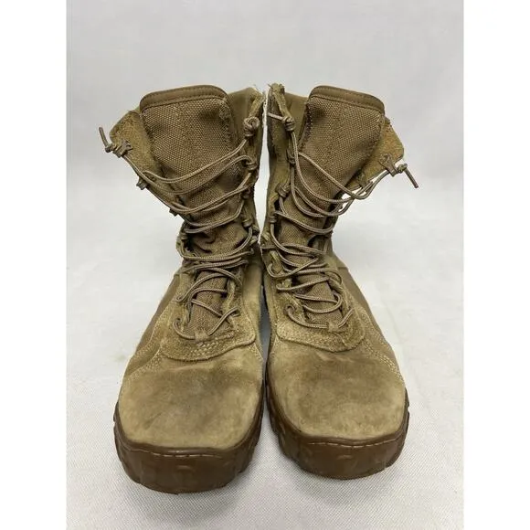 Rocky Mens S2V Tactical Special Ops Combat Boots Coyote Brown Leather Size 9.5 M