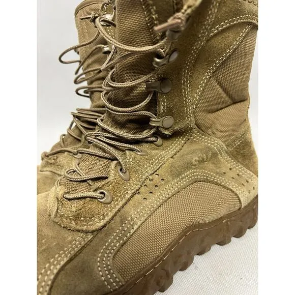 Rocky Mens S2V Tactical Special Ops Combat Boots Coyote Brown Leather Size 9.5 M
