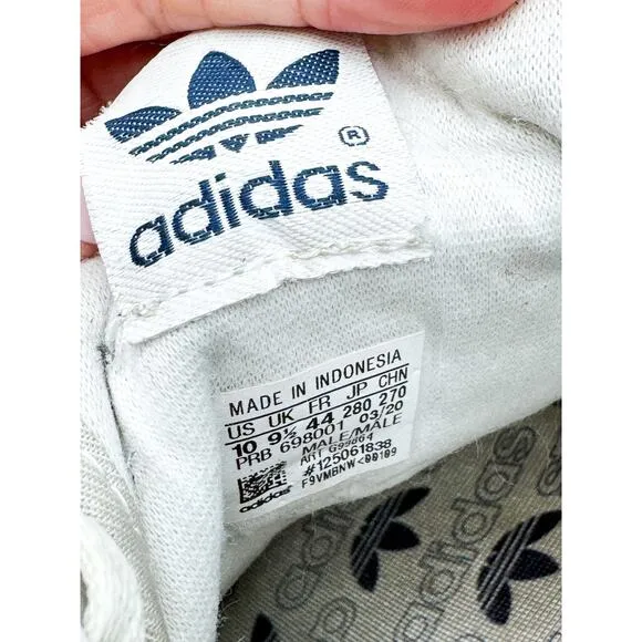 Rod Laver Adidas Sneakers Size 10 Navy and Run White