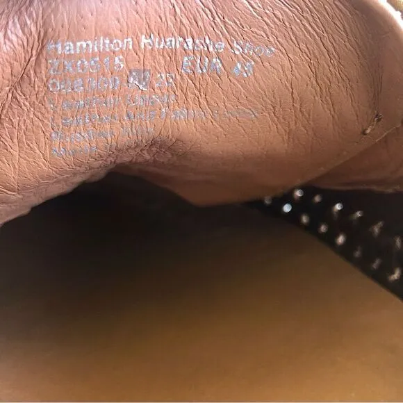 Rodd &amp; Gunn Shoes Hamilton Huarache Loafers Lace Up Brown Nubuck Leather Euro 45