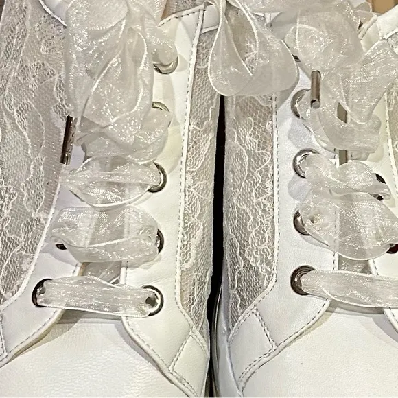 Ron White Novalee Lace Panel Lace Up Sneakers