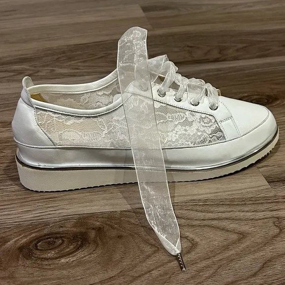 Ron White Novalee Lace Panel Lace Up Sneakers