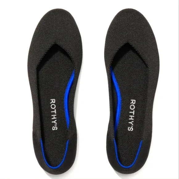 Rothy's Black Flats Size 10