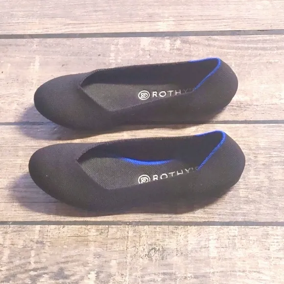 Rothy's Black Flats Size 10