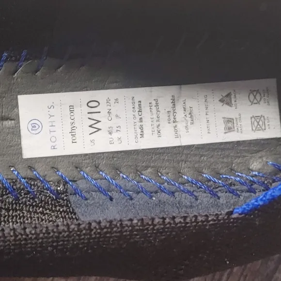 Rothy's Black Flats Size 10