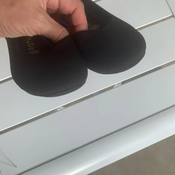 Rothy’s black round toe flats size 6.5