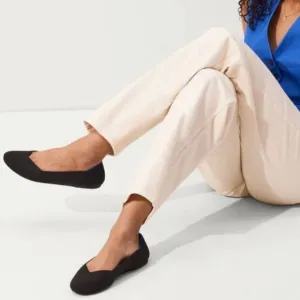 Rothy’s Black The Flat Rounded Toe