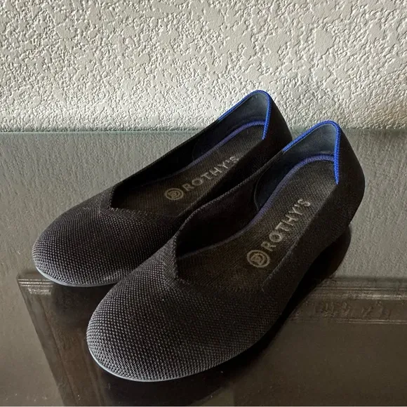 Rothy’s Black The Flat Rounded Toe