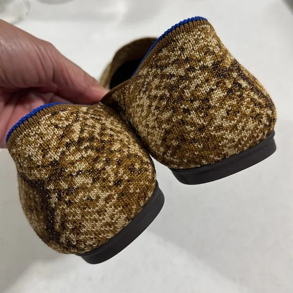 Rothy’s Bronze Python Size 11 Flats Round Toe Women’s