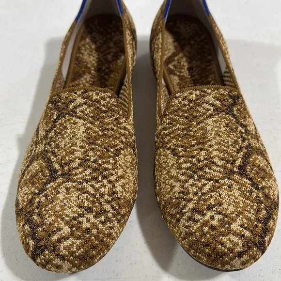 Rothy’s Bronze Python Size 11 Flats Round Toe Women’s