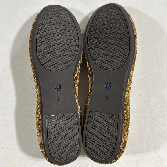 Rothy’s Bronze Python Size 11 Flats Round Toe Women’s