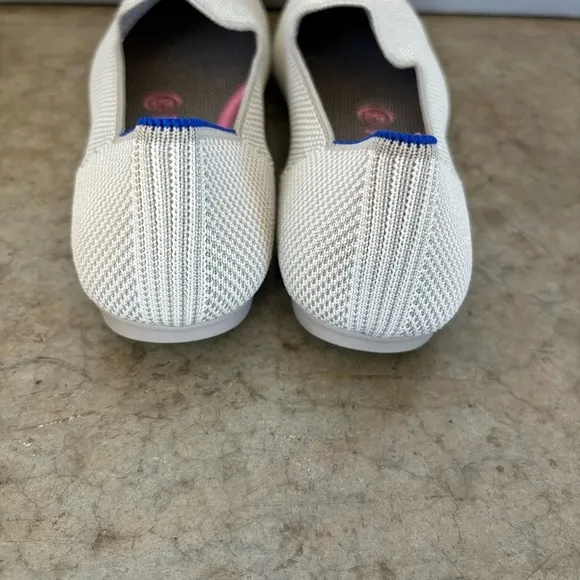 Rothy’s Cream Rounded Toe Flats Size 6