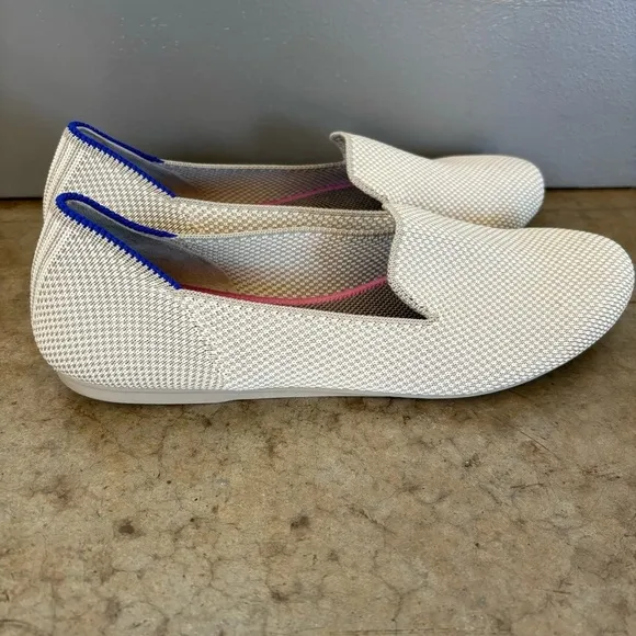 Rothy’s Cream Rounded Toe Flats Size 6