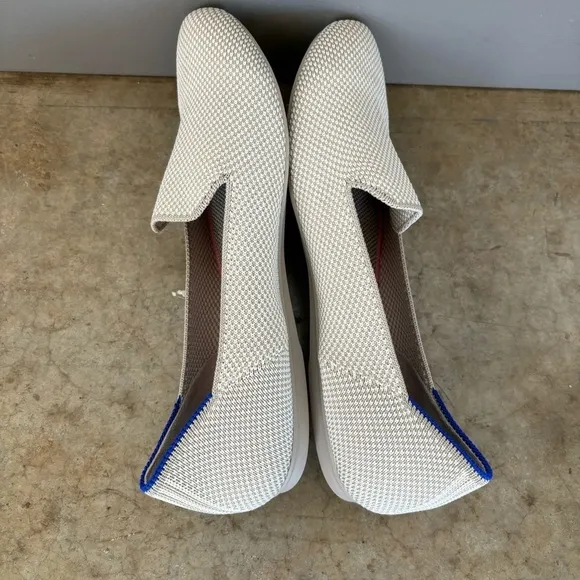 Rothy’s Cream Rounded Toe Flats Size 6