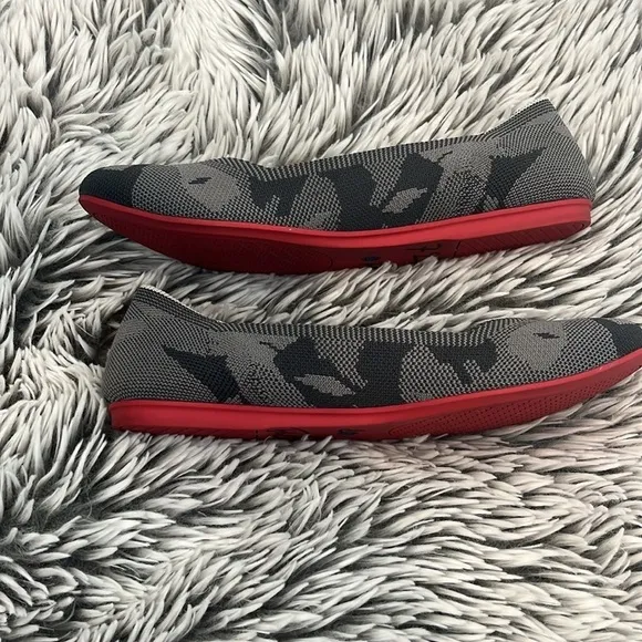 ROTHY'S Gray Camo Flats Size 8