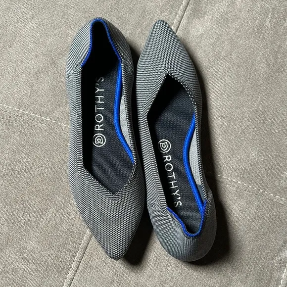 Rothy's Gray Slip-On Flats Versatile Comfort