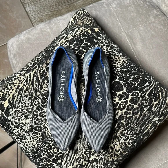 Rothy's Gray Slip-On Flats Versatile Comfort