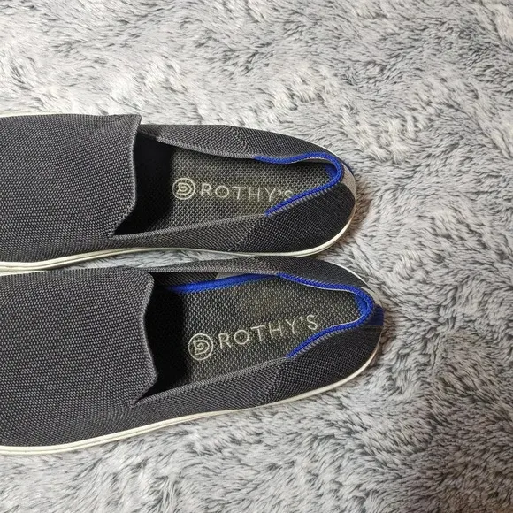 Rothy's Grey Steel Gray Slip On Sneaker Flats Loafers Size 11