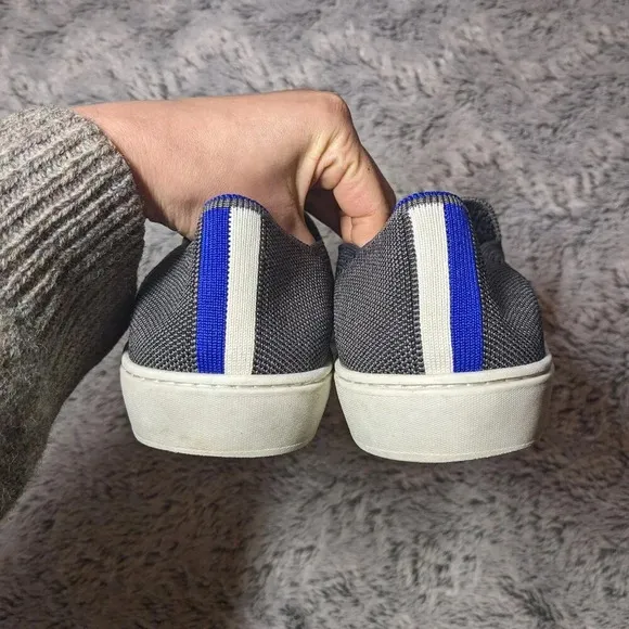 Rothy's Grey Steel Gray Slip On Sneaker Flats Loafers Size 11