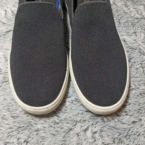 Rothy's Grey Steel Gray Slip On Sneaker Flats Loafers Size 11
