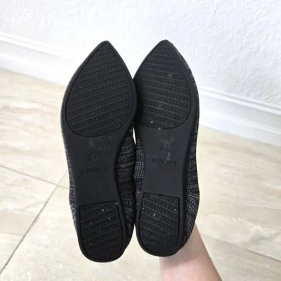 Rothy's Heather Granite Pointed Toe Flats Size 10
