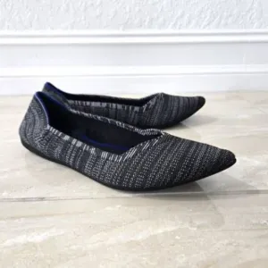 Rothy's Heather Granite Pointed Toe Flats Size 10