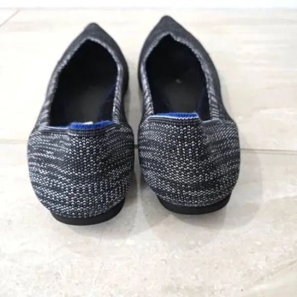 Rothy's Heather Granite Pointed Toe Flats Size 10