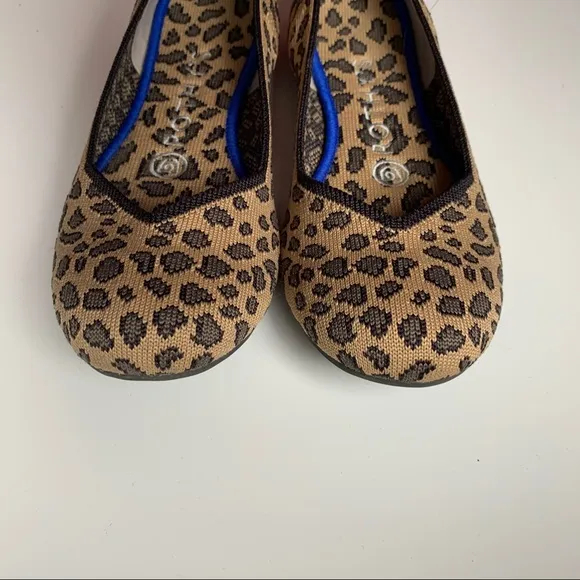 Rothy’s Leopard Cheetah Round Toe Flats 6