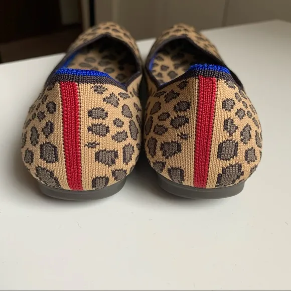 Rothy’s Leopard Cheetah Round Toe Flats 6