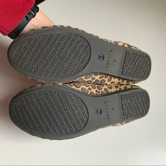 Rothy’s Leopard Cheetah Round Toe Flats 6