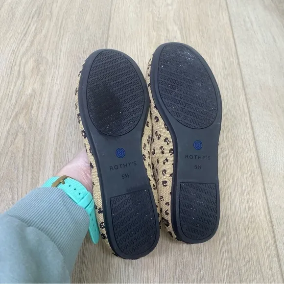 Rothy's leopard loafer round toe flats