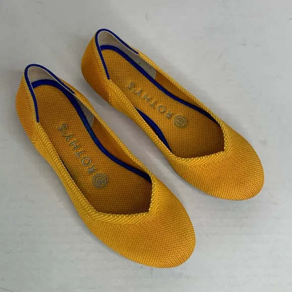 Rothy’s marigold round toe flats