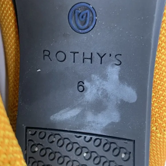 Rothy’s marigold round toe flats