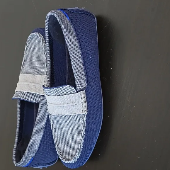 Rothy's Men's Driving Loafers Flexible  Dual Density Insole Amalfi Blue Size 8.5