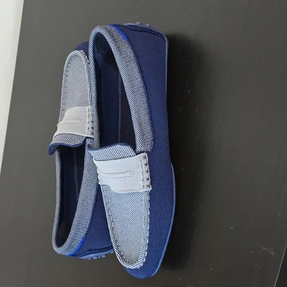 Rothy's Men's Driving Loafers Flexible  Dual Density Insole Amalfi Blue Size 8.5